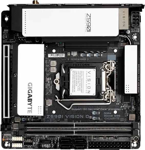материнская плата Gigabyte Z590I Vision D